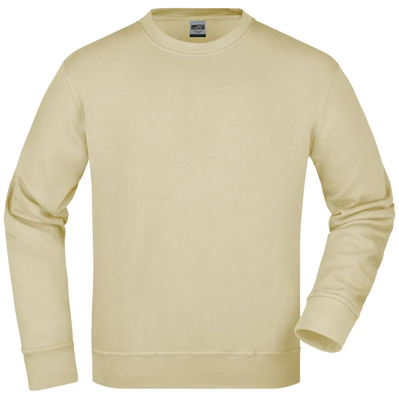 James & Nicholson James & Nicholson Klassisches Rundhals-Sweatshirt JN840, Stone, – Produktbild 1 von 1
