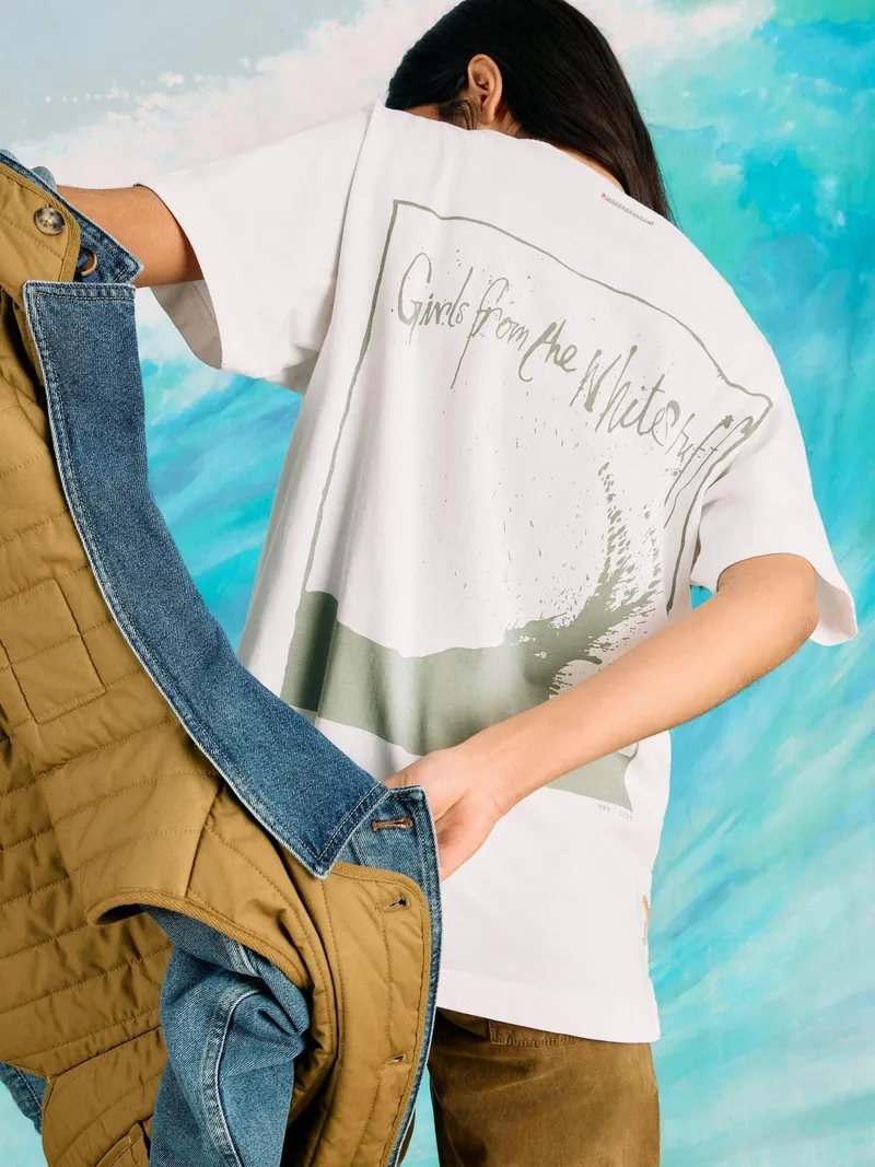 White Stuff T-Shirt mit Grafik-Print - L, Reines weiß, – Produktbild 1 von 4