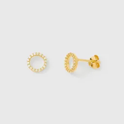 fejn jewelry fejn jewelry Ohrstecker 'pavé circle' - mit Zirkonia – Produktbild 1 von 1