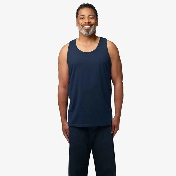 YTWOO YTWOO Basic Herren-Tanktop aus nachhaltiger Bio-Baumwolle, Navy, – Produktbild 1 von 2