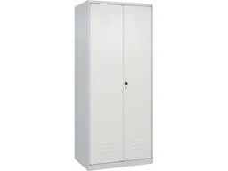 C+P C+P Putzmittel-Spind Classic PLUS, 2 Abteile, 1850x800x500mm, Lichtgrau/Verkehrsweiß – Produktbild 1 von 1