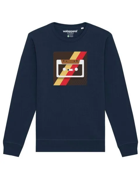 watapparel watapparel Sweatshirt Unisex Kassette, French navy, – Produktbild 1 von 4
