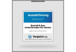 Burnell & Son Burnell & Son Unterziehshirt Unterhemd T-Shirt mit Kurzarm V-Ausschnitt für Herren aus Baumwolle (3-St., 3er-Pack) – Produktbild 1 von 1