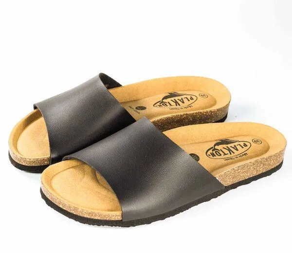 Plakton Plakton Vegane offene Damen Sandale BALA mit Korksohle, Schwarz, – Produktbild 4 von 4