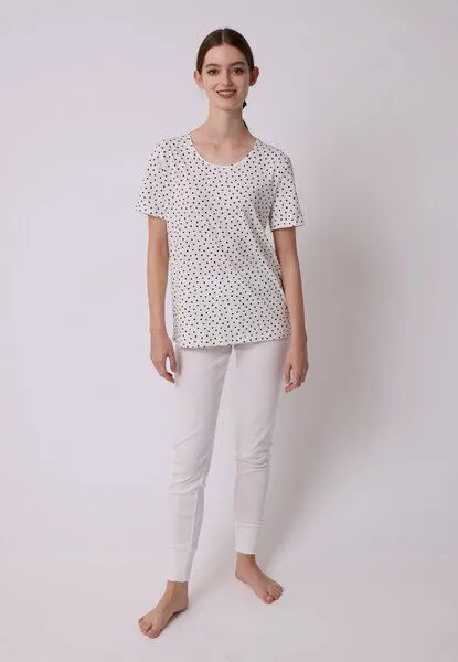LANA Organic LANA Organic Schlafshirt, Modell Iris, Orion ecru, – Produktbild 2 von 4