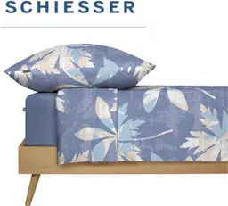 Schiesser Schiesser Bettwäsche Vera aus weichem Baumwoll-Satin mit floralem Muster, Satin, 2 teilig, OEKO-TEX® MADE IN GREEN – Produktbild 1 von 1