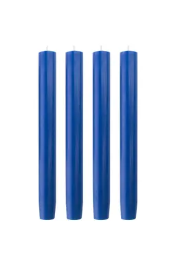 Tranquillo Handgearbeitete Stabkerzen GLUMI blue 4er-Set, 20 cm - blau – Produktbild 1 von 1