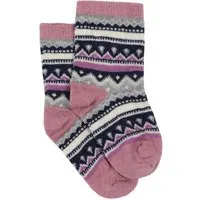 grödo grödo Baby und Kinder Norwegen-Socken Bio-Schurwolle/Bio-Baumwolle, Altrosa/grau melange, – Produktbild 1 von 1