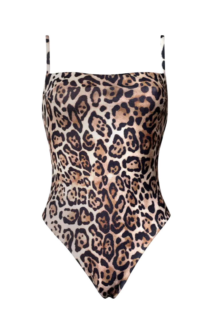 Anekdot Anekdot Damen vegan Badeanzug Alba Leopard, Braun, – Produktbild 2 von 2