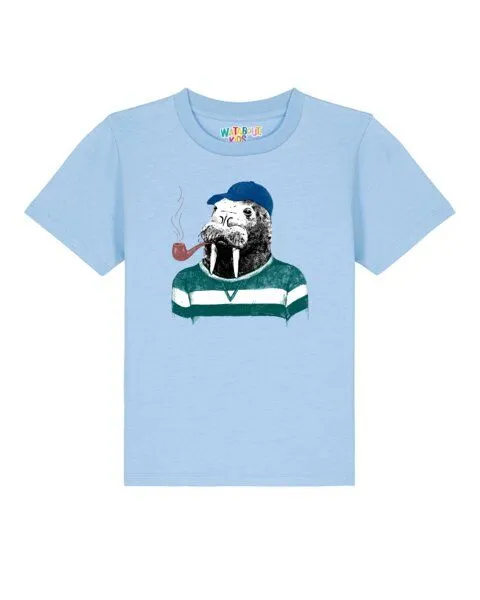 watabout.kids watabout.kids T-Shirt Kinder Walross, Blue soul, – Produktbild 1 von 2