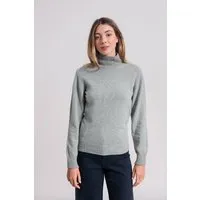 Rifò Circular Fashion Made in Italy Rifò - Circular Fashion Made in Italy Recycelter Kaschmirwolle Pullover - Ada, Grau, – Produktbild 1 von 1