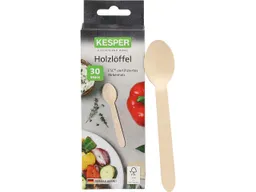 Kesper KESPER Einweglöffel aus FSC-Birkenholz, 30er-Pack, Länge 16 cm – Produktbild 1 von 1