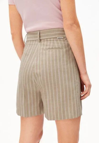ARMEDANGELS ARMEDANGELS STRIPE KAAYUA Damen Shorts aus 100% Bio-Baumwolle, Sand stone-undyed-pink mist, – Produktbild 2 von 3