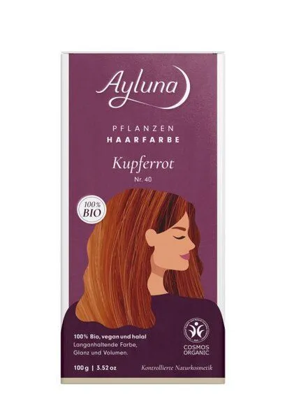 Ayluna Ayluna Pflanzenhaarfarben, Kupferrot nr. 40, – Produktbild 1 von 1