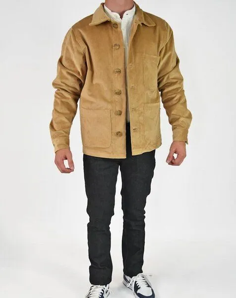Aatise Zularit kurze Veste aus Bio-Cord Aatise, Beige, – Produktbild 1 von 4