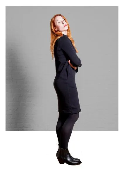 Sophia Schneider-Esleben Sophia Schneider-Esleben Dress Gretchen - Damenkleid aus Bio-Baumwolle, Schwarz, – Produktbild 2 von 3
