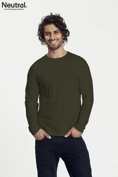 Neutral® - 3FREUNDE Neutral® - 3FREUNDE Männer Longsleeve, Military, – Produktbild 4 von 4