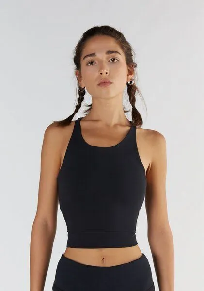 True North True North Bio-Damen-Crop-Top mit Rundhalsausschnitt, Black, – Produktbild 2 von 5