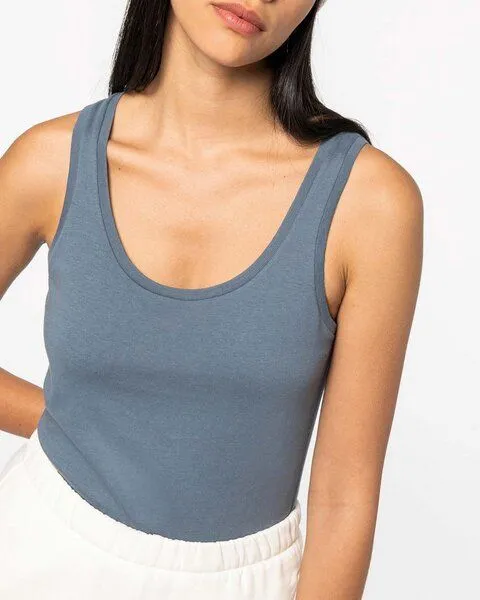 YTWOO YTWOO Damen Tank Top aus 100% Bio-Baumwolle, Grau, – Produktbild 2 von 3