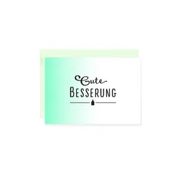 Bow & Hummingbird Bow & Hummingbird Mini-Grußkarte Gute Besserung – Produktbild 1 von 1