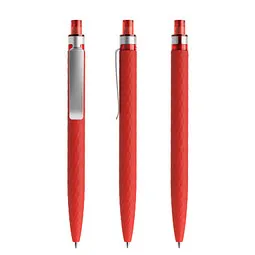 prodir prodir® Druckkugelschreiber QS01 Soft Touch PRS Push, blaue Mine, rot – Produktbild 1 von 1