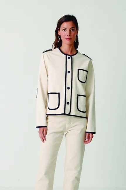 SKFK SKFK Damen vegan Jacke Aiku Beige, Beige, – Produktbild 2 von 2