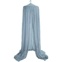 HANS NATUR Betthimmel Baldachin Bio-Baumwolle sassy blue Länge 225 cm, Durchmesser 50 cm, Blau, – Produktbild 1 von 1
