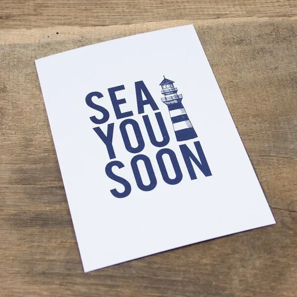 Bow & Hummingbird Bow & Hummingbird Postkarte Sea you soon – Produktbild 2 von 2