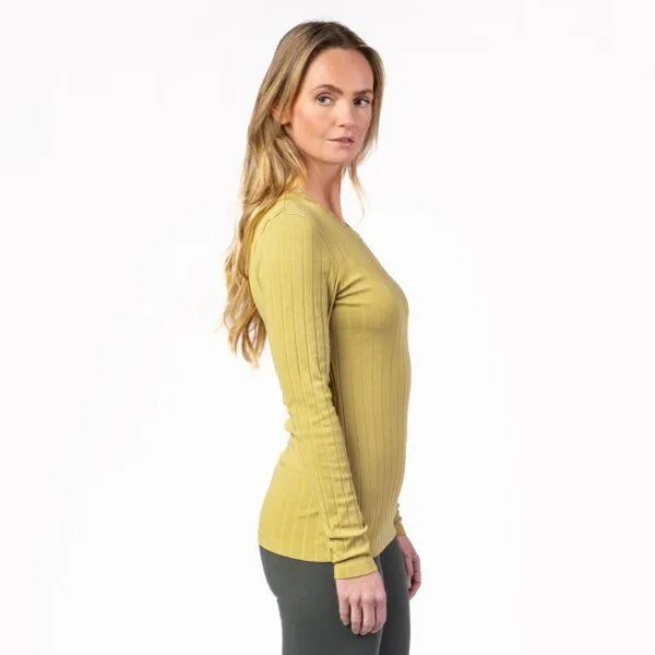Living Crafts Living Crafts Langarm-Shirt - SAPHIRA, Amber fossil (gelb), – Produktbild 3 von 4