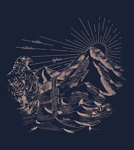 Gary Mash GARY MASH T-Shirt Freedom aus Biobaumwolle, Grün, – Produktbild 3 von 4