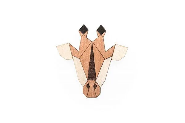 BeWooden BeWooden Broschen aus Holz mit Tiermotiven – Produktbild 8 von 8