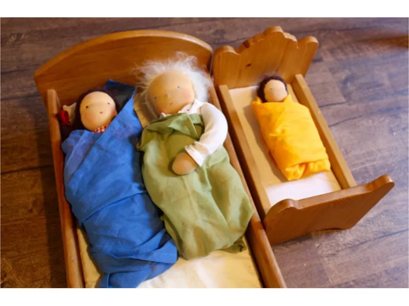 HANS NATUR Spieltücher Jahreszeitentücher Bio-Baumwolle 5er Set, 115 x 105 cm Winter, Mehrfarbig, – Produktbild 2 von 2