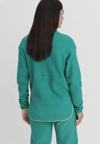 hessnatur hessnatur Fleece-Jacke ACTIVE LIGHT aus reiner Bio-Baumwolle, Lagune, – Produktbild 2 von 4