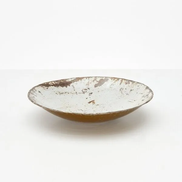 Moogoo Creative Africa Moogoo Creative Africa Schale aus recycelten Ölfässern ca. 38 cm, Weiss, – Produktbild 3 von 5