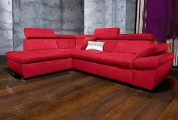 exxpo - sofa fashion Ecksofa Salerno, Funktionssofa, hoher Sitzkomfort, Breite 268cm, L-Form, inkl. Kopf- und Armteilverstellung, wahlweise mit Bettfunktion – Produktbild 1 von 1