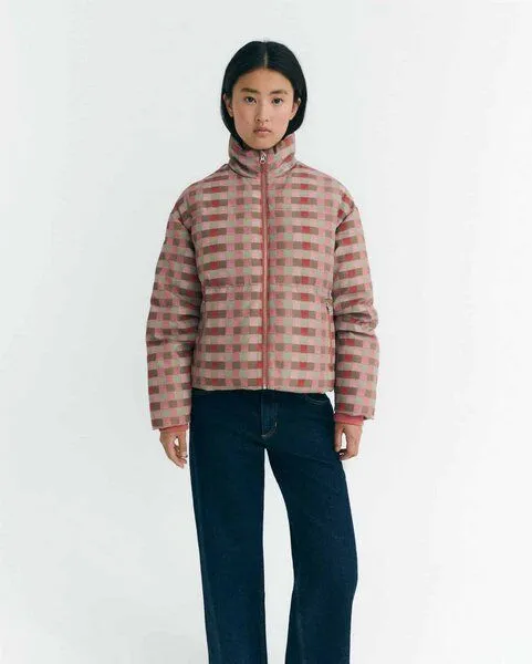 thinking mu thinking mu Gemma Puffer-Jacke mit geometrischem Muster – Produktbild 2 von 3