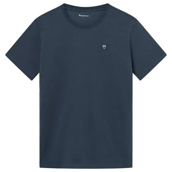 KnowledgeCotton Apparel KnowledgeCotton Apparel T-Shirt LOKE, Total eclipse, – Produktbild 1 von 4