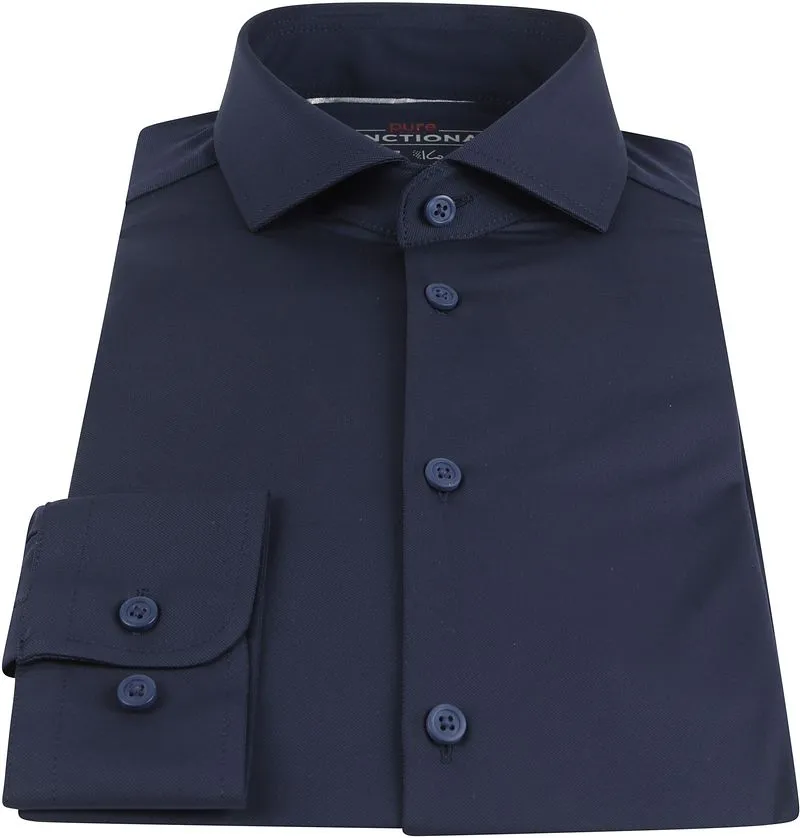 Pure Pure Hemd Functional Dunkelblau - Größe 44 (XXL), Blau, – Produktbild 4 von 4