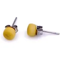 Mekhada Mekhada Tagua Ohrstecker TOPI 5 mm, Gelb, – Produktbild 1 von 1