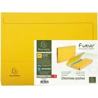 Exacompta 10 Exacompta Aktenmappen "Forever", 290 g/m², 24x32 cm für DIN A4, gelb – Produktbild 1 von 1