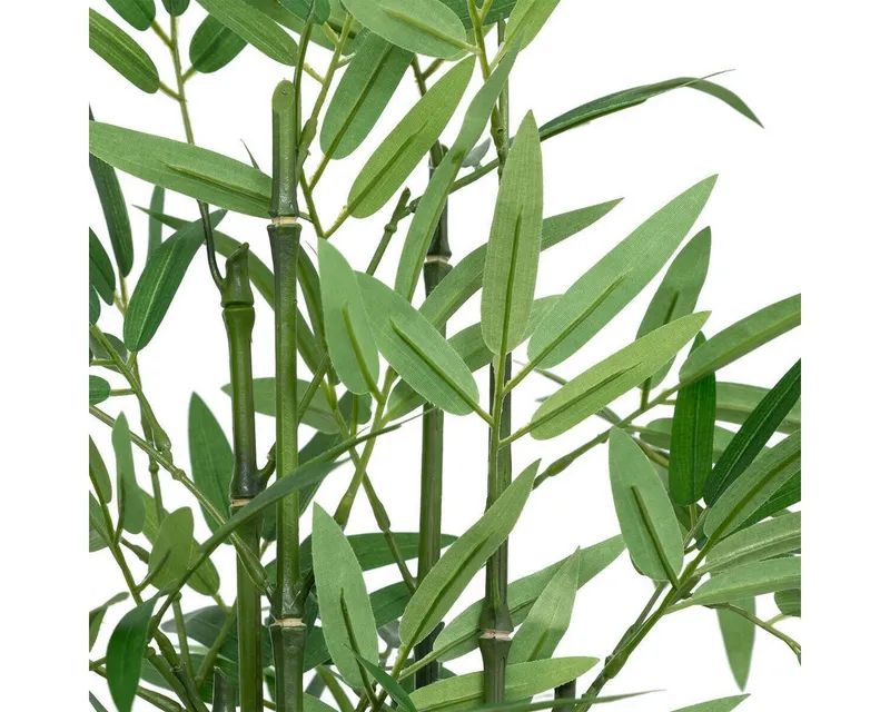 Kunstpflanze Künstlicher Bambus im Topf, 46 cm Zimmerpflanze, Atmosphera Créateur d'intérieur, Höhe 46 cm, Grün, – Produktbild 2 von 3