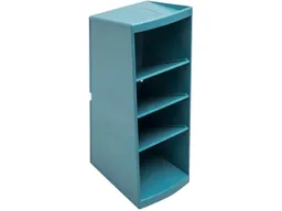 Exacompta Exacompta Ordnungshelfer "Multitower AutentiK" 4 Fächer, 230 x 80 x 110 mm, blau-grau – Produktbild 1 von 1