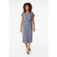Givn Berlin Givn Berlin Ecovero Kleid Modell: Philine, Blue/orange drops (print), – Produktbild 1 von 1