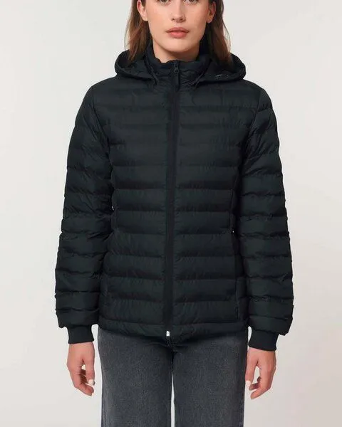 YTWOO YTWOO Leichte sportliche Jacke für Damen | Steppjacke | aus recyceltem PET, Schwarz, – Produktbild 3 von 4