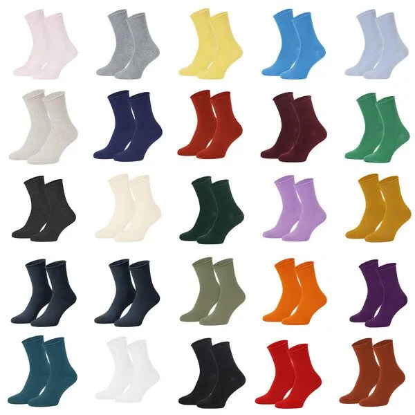 Opi and Max Opi and Max Socken Fuer Herren Damen 3 oder 12 Paar Diabetikersocken ohne Gummi – Rollrand Socken aus 98% Bio-Baumwolle, GOTS-zertifiziert – Bequeme, atmungsaktive Baumwollsocken für Damen & Herren, Olivgrün, – Produktbild 2 von 2