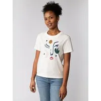 watapparel watapparel T-Shirt Frauen Love and flex, Off white, – Produktbild 1 von 1