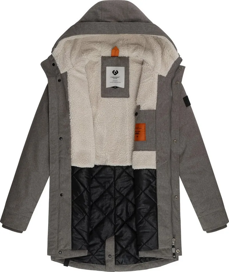 ragwear ragwear Kurzmantel Mr Smithem YOUMODO wasserdichte lange Herren Winterjacke mit Kapuze, Braun, – Produktbild 1 von 4