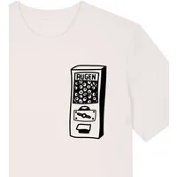 päfjes päfjes Der Augen Automat - Kaugummiautomat - Fair Wear Unisex Bio T-Shirt, Natur, – Produktbild 1 von 1