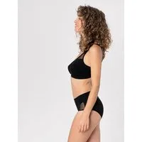 erlich textil erlich textil Anni bügelloser Mesh BH aus Bio-Baumwolle, made in Europe, Schwarz, – Produktbild 2 von 7