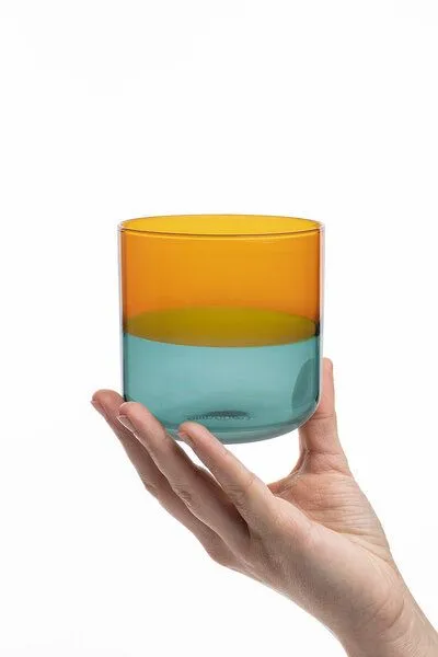 Tranquillo Tranquillo Glas RAIINBOW – Borosilikatglas, Orange, – Produktbild 4 von 6